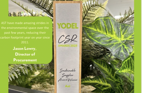 Ast wins the Yodel CSR Sustainable Supplier Award